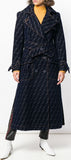 FF Motif Trench-Style Coat
