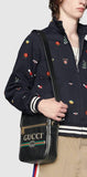 Print Messenger Bag, Black
