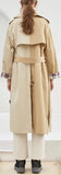 Plaid-Lined Trench Coat
