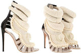 Embroidered Pearl Sandals - DESIGNER INSPIRED FASHIONS