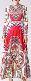 Paisley Printed Vintage Dress