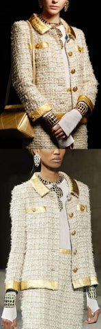 Gold-Trim Tweed Jacket | DESIGNER INSPIRED FASHIONS