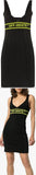 Contrast Logo Band Knitted Mini Dress | DESIGNER INSPIRED FASHIONS