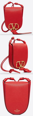 Small Vring Crossbody Bag, Red | DESIGNER INSPIRED FASHIONS
