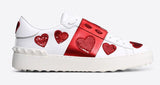 Sequin Heart Motif Open Sneaker