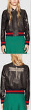 Dragonfly Embroidered Leather Jacket - DESIGNER INSPIRED FASHIONS