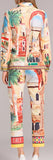 Printed Shirt and Cropped Pant Set