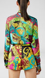 Voyage Barocco Print Silk Shirt | DESIGNER INSPIRED FASHIONS