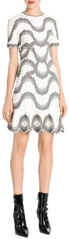 A-Line Wave Printed Dress