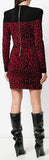 Open-Knit and Leopard Dress