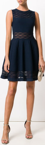 Textured-Knit Dress