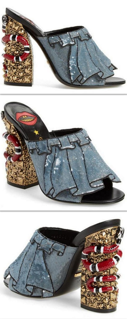 'Owen' Embellished Mules - DESIGNER INSPIRED FASHIONS