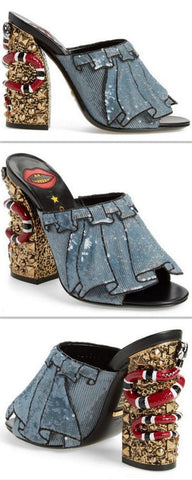 'Owen' Embellished Mules - DESIGNER INSPIRED FASHIONS