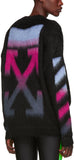 Mohair Gradient Sweater, Black