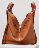 Laced Hammock Handbag, Tan