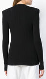 Button-Embellished Cardigan