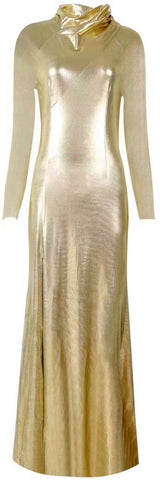 Liquid Gold Stretch Gown