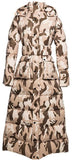 Paneled Puffer Coat with Removable Fur, Camouflage