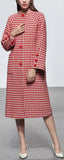 Houndstooth Shawl Wool Coat
