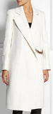 Chain Embellished Coat in White - DESIGNER INSPIRED FASHIONS