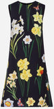Floral Printed Cady Mini Dress
