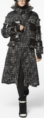 Tweed Down Coat