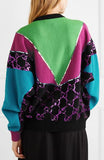 Sequin-Embellished Wool Sweater