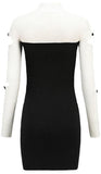 Ribbed Knit Mini Dress