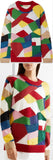 Color-Block Knitted Sweater