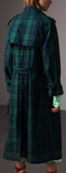 Tartan Cotton Gabardine Trench Coat