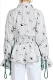 Poole Triple Archive Logo Print Windbreaker Jacket