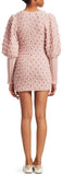 Fleeting Bauble Blouson-Sleeve Dress, Pink