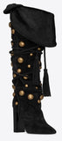Meurice Boot in Suede and Studs