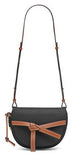 Gate Small Bag - Black/Pecan Color or Brick Red/Pecan Color
