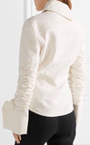 Ruffled Ruched Blouse