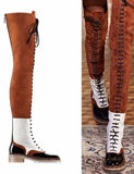 Tall Over-the-Knee Lace up Boots - DESIGNER INSPIRED FASHIONS