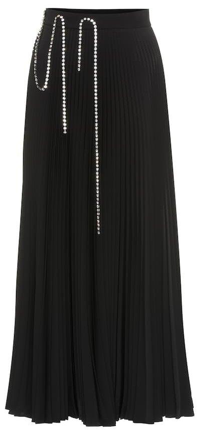 Embellished Pleated Midi Skirt | DESIGNER INSPIRED FASHIONS