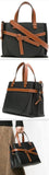 Gate Top Handle Small Bag Black/Pecan Color