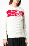'Follow Me Now' Jacquard Jumper