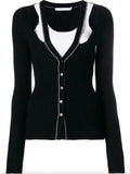 Cut-Out Halter Cardigan