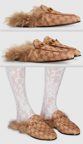 Princetown GG Canvas Slipper