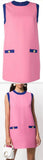 Color-Contrast Shift Dress