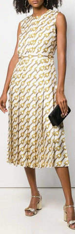 Horsebit Print Silk Dress | DESIGNER INSPIRED FASHIONS