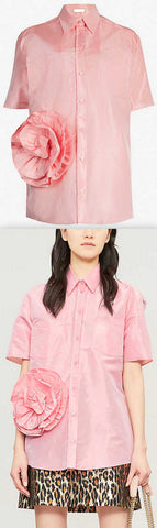 Floral-Embellished Shirt | DESIGNER INSPIRED FASHIONS