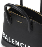 Ville S Leather Tote, Black