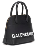Ville S Leather Tote, Black