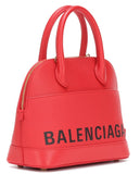 Ville S Leather Tote, Red