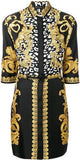 Baroque Signature Print Shirt Dress