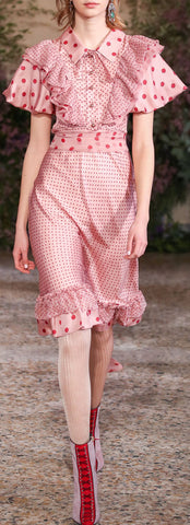 Twill Printed Dress in Pink