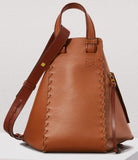 Laced Hammock Handbag, Tan